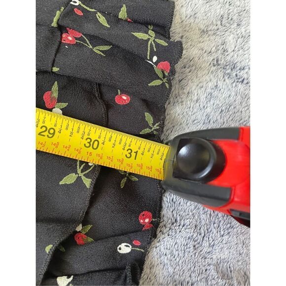 Dollz & Dames Cherry Lightweight Wrap Summer Nights Black Mini Dress Size XS - Picture 9 of 11